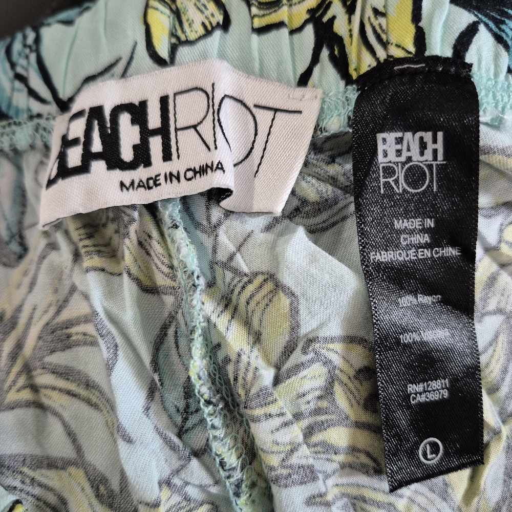Beach Riot Swim Coverup Pants Floral Print Large - Picture 3 of 8